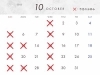 10月の営業日「10月の営業日【豊明市前後駅からすぐの鍼灸院】」