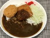「本日のAランチは　海老カツ&クリームコロッケカレー🍛」