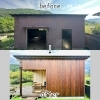 （Before→Afterが1枚でわかる全体写真）「🌿 Before→After！BBQハウス×民泊施設が完成しました🏠✨」