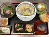 「タラのグラタンと新鮮刺身の和定食ランチ」