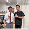 鎖骨骨折から復帰！サッカー選手が国スポ出場の報告に来てくれました！