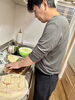 夫が豆腐お好み焼きを作ってくれました！「ダイエットにもおすすめ、「豆腐お好み焼き」」