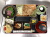 「さっぱり豚ロースのポン酢炒め＆刺身ランチ」