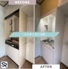 ミニキッチン交換「【ビフォーアフター】ミニキッチン交換」