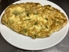 「本日の日替わりランチはエビ玉定食です」
