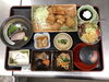「鶏の唐揚げおろしポン酢＆刺身の和定食ランチ」