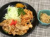 「本日のAランチは　豚キムチ炒め」