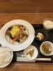 鶏肉と木くらげの卵炒め定食「本日の日替わり定食」