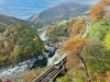 「見頃です！錦秋の木曽路、寝覚の床の紅葉【寝覚の床　パワースポット　絶景トイレ　絶景テラス】」