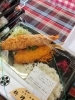 「ジャンボえびフライ弁当の日🍤えびフライとコンビのお弁当の種類が増えました❗」