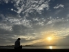 すごくきれいな夕陽に見惚れてたら隠し撮りされました「千葉県 館山の夕陽」