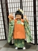 「問屋町レンタル着物お母様と一緒に選んだ被布で最高の笑顔！3歳七五三のお祝い」