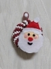 手のひらサイズのサンタクロース「どこにでも飾れる♪手作りのサンタクロースリースができました」