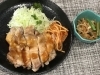 「本日のAランチは　照り焼き風チキン」