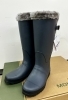 「長靴でもこんなにオシャレ」