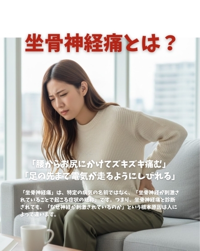 コラム「⚡️ 坐骨神経痛とは?【腰から足先への激痛・しびれの正体】」
