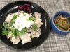 「本日のAランチは　しゃぶしゃぶ風　おろしポン酢」