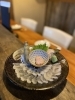 かわはぎの薄造り「かわはぎの薄造り」