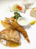 若鶏のコンフィ＆エビフライ「   ○・。＊　週替わりアザレアランチ　＊。・○12/ 15 ～  12/21まで」