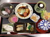 「やさしい味わいのカワハギ煮付け定食」