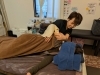 肩甲骨周り、背中のストレッチです☺️「最近多いお悩み：猫背からくる首・背中の不調💥　岡山市中区プライベートサロンReset　完全個室　オールハンドによるボディケア」