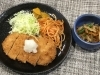 「本日のAランチは　和風おろしとんかつ」