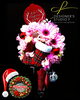 「Merry Christmas 〜生のお花のディスプレイ〜【福山駅近くのおしゃれな花屋】」