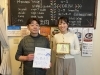 記念にパシャリ「UHBみんテレ取材!熊バーガー&熊肉シチューが小樽店に登場予定」
