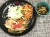 「本日のAランチは　豚キムチ炒め」