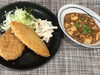 「本日のAランチは　ミックスフライと麻婆豆腐」