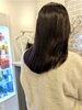 特別感ある空間での髪質改善「ツヤたっぷりラベンダーグレージュでやわらかボブに」
