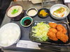 「カキフライ定食を粕汁変更であったかランチに」