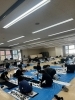 書き初め錬成会の様子です「新しい一年　書き初め錬成会からスタートしました」