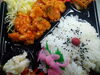 チリソースも手作りの特製エビチリ弁当。「手作り弁当各種販売中！」