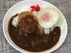 「本日のAランチは　コロッケ&目玉焼きカレー🍛」
