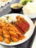 エビフライとビーフカツのコンビランチ1000円です😋「⭐️OBANYA ランチ⭐️」