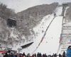 ❶大倉山ジャンプ競技場（Ｋ点付近を設営中）「大倉山でジャンプを見てきました！」