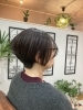 丁寧な技術で理想を形にする「インスタからのご来店に感謝。えりあしスッキリ冬のメリハリボブ」