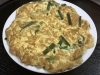 「本日の日替わりランチはエビと玉子炒め定食です」