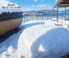 「UMIZETSUも、あたり一面が雪景色です。🧖‍♂️❄️🌊」