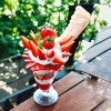1/24（土）〜特大いちごのパフェ🍓スタート【諏訪湖沿いレストラン