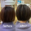 「赤みをおさえたオリーブグレージュボブのご紹介」