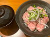 「小豆島のオリーブ牛を使用したローストビーフ丼🫒✨」