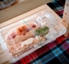 明太マヨフランスパンのミニランチボックス「【本日限定】ジャンボチキンカツ弁当、かわりごはんの焼おにぎり、あじ南蛮、明太マヨフランスパンのミニランチボックス」