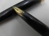 ペン先に「22K」と刻印があり、22金製のペン先です「「片付けで万年筆が出てきたら大チャンス♪　沼津の金のクマ」　万年筆はまずペン先をチェックです」