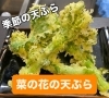 春の味覚を先取り「季節の天ぷら「菜の花の天ぷら」はじめました」