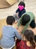 継ぎ目にテープを。。。「【放デイ】ソリ制作の日【札幌市北区児童デイ】」