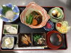 「白身魚のお刺身とサバの煮付けの和定食ランチ」