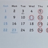 2月のお休み　少し変更ありです