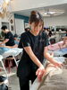 足のリンパドレナージュの様子「【2月限定】肩こり・むくみ・たるみをまとめて整える特別ケア」